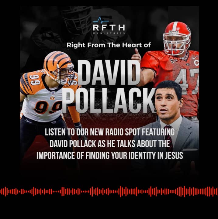 RFTH Ministries podcast ad featuring football player David Pollack