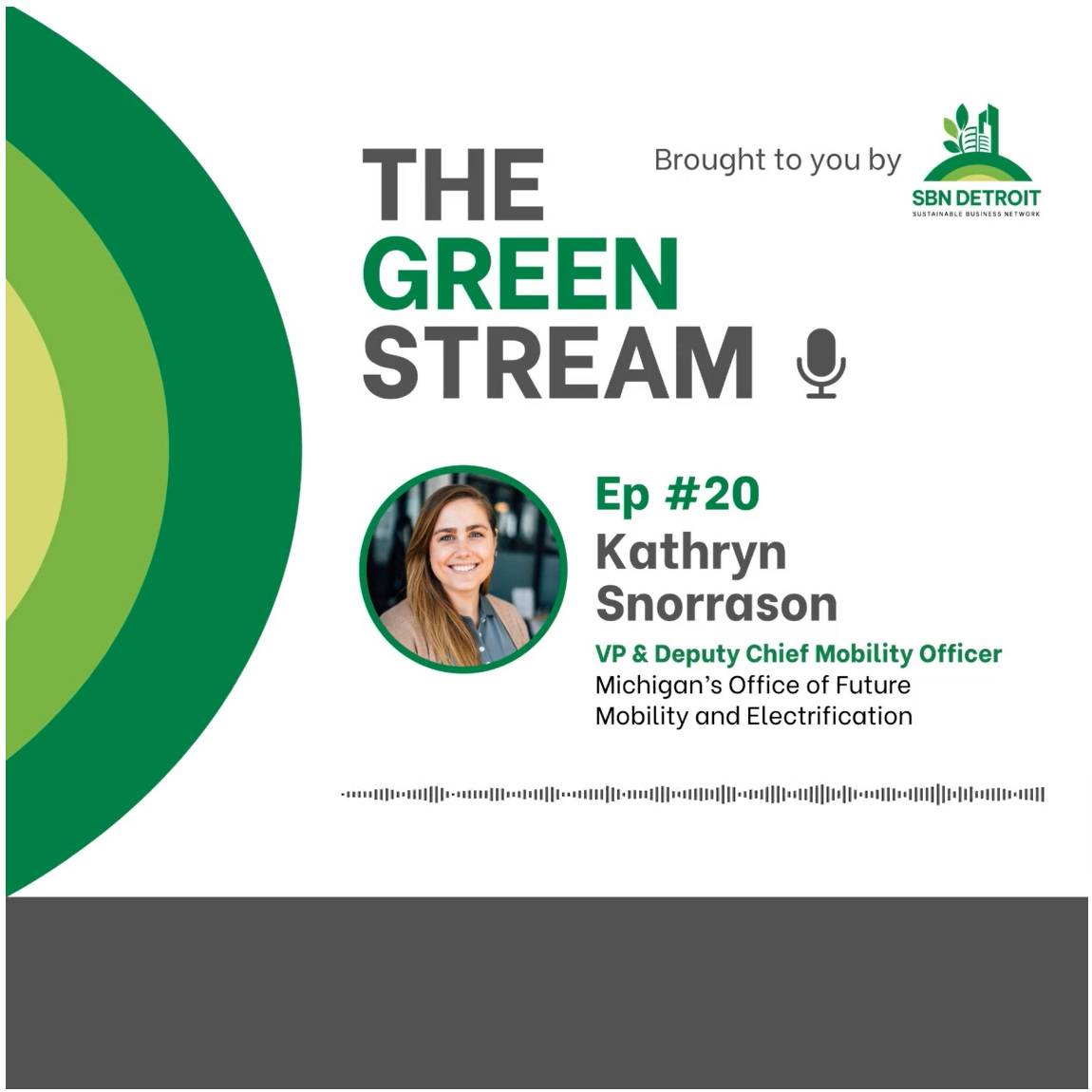 The Green Stream podcast wavve design