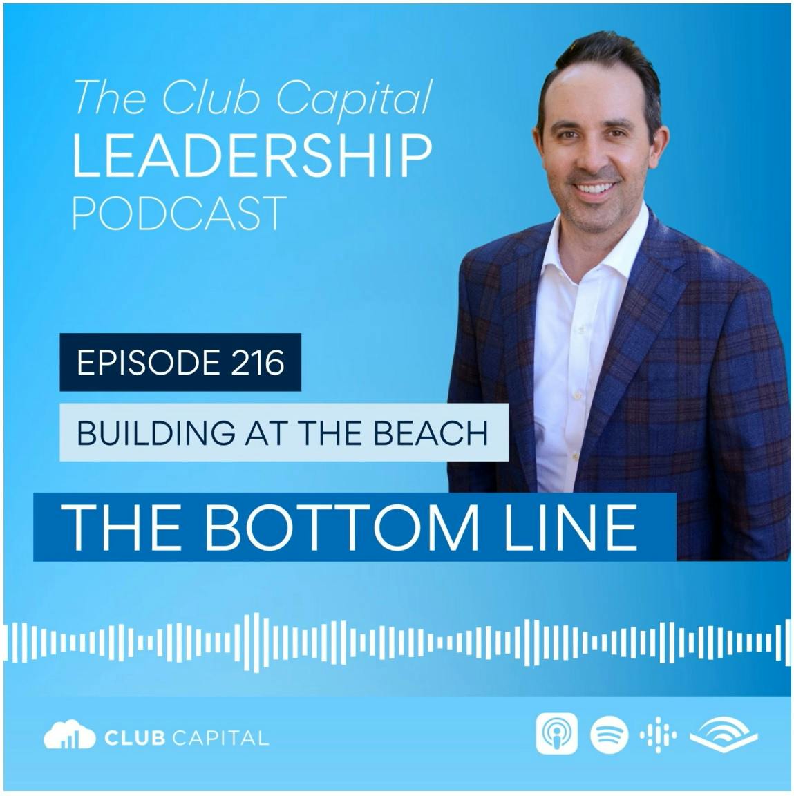 The Club Capital Leadership Podcast Wavve audiogram design