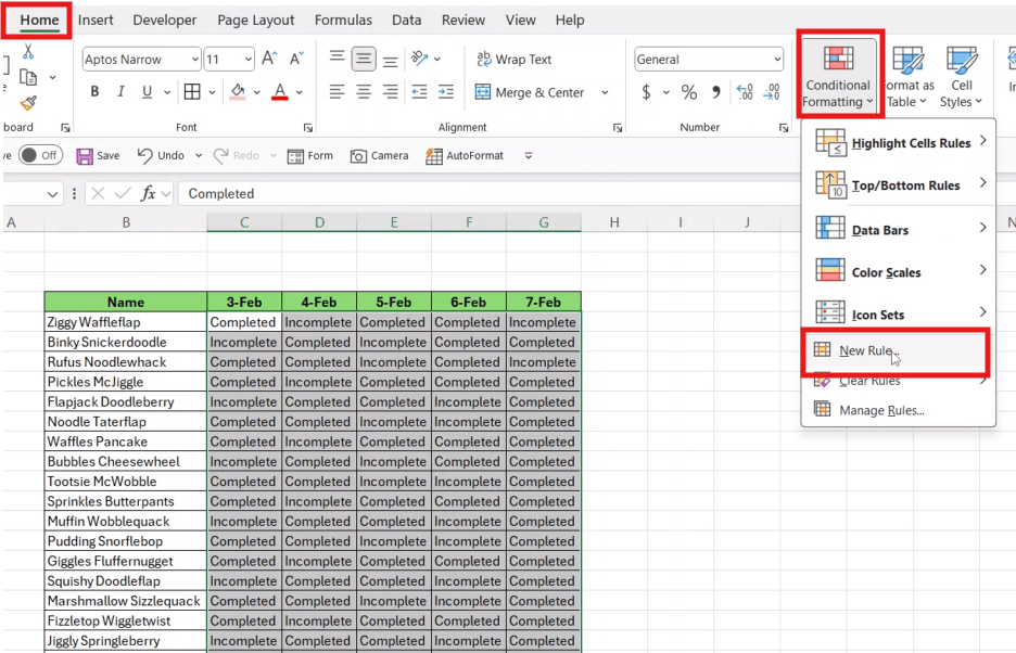 How to Highlight Excel Statuses Instantly – Excel With Grant – Blog