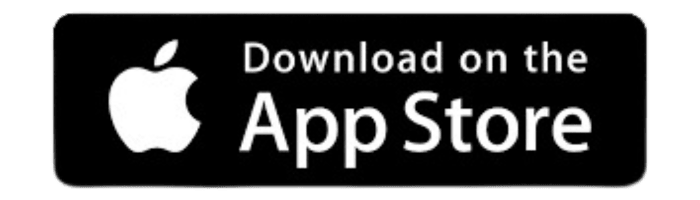 A black rectangular button with the Apple logo on the left side and the text "Download on the App Store" written in white.
