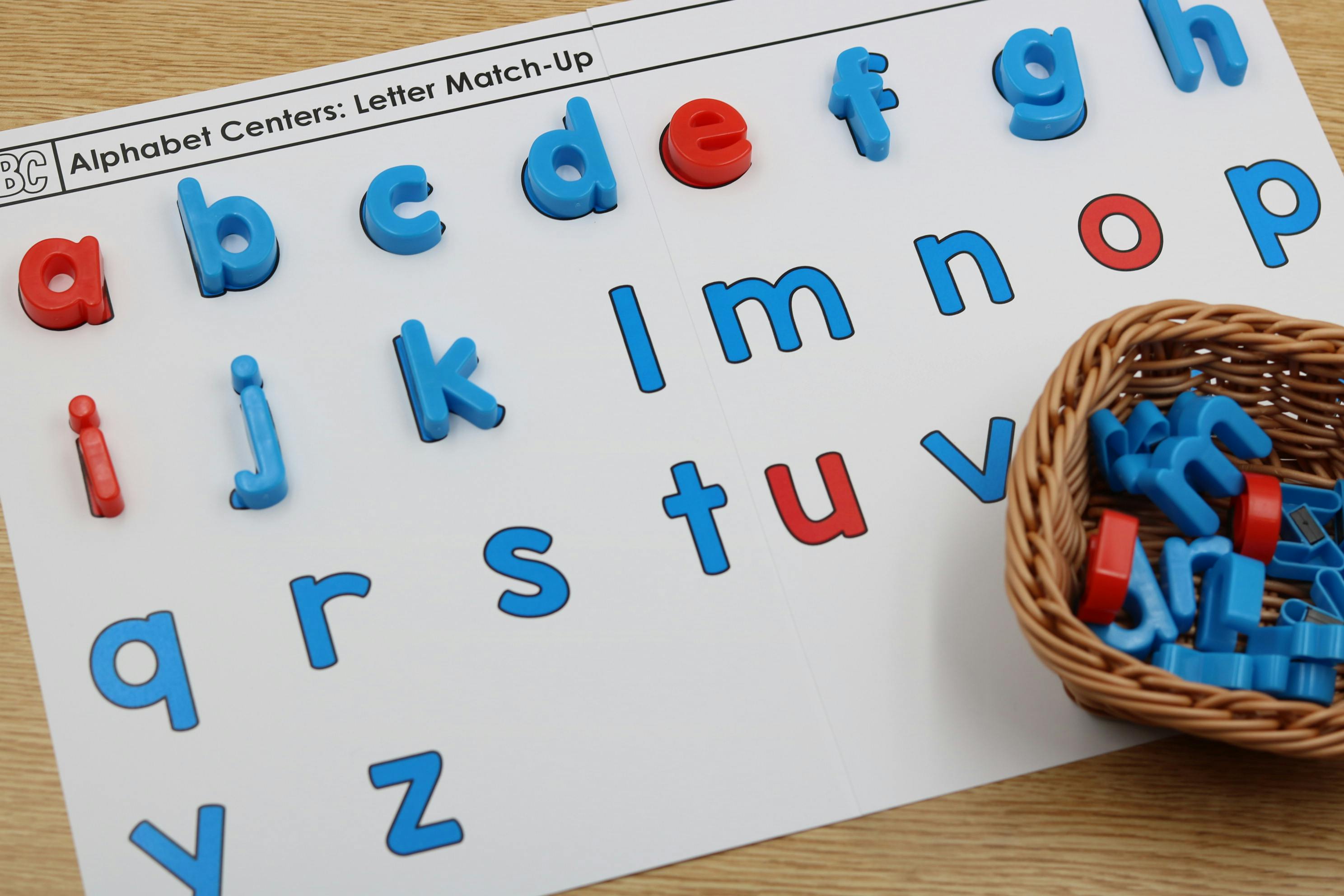 ABC Magnetic Letter & Word Work Mats by Kindergarten Is Crazy