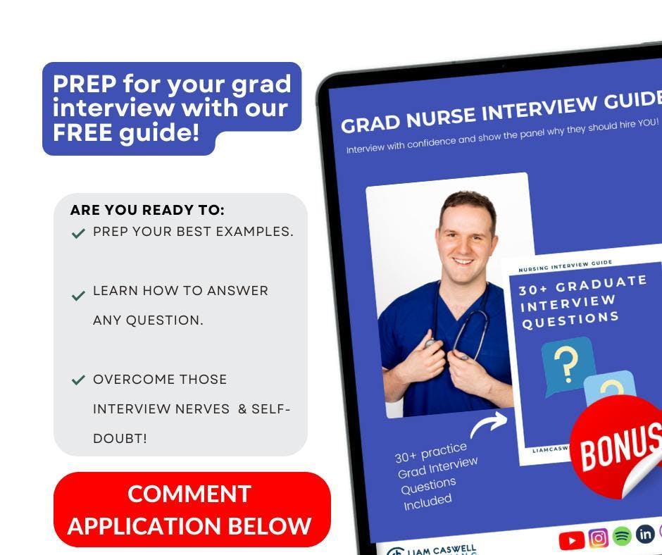 Never interviewed for a nursing position before?

We got you covered! 

When you join our FREE nurse growth hub, you get access to: 

- Step by Step Nurse interview guide
- 30+ nurse interview questions to prep and practice. 
- All of my podcast episodes about interviews in one place for you to search through and learn fast!

Comment Interview below and let's get you prepped!