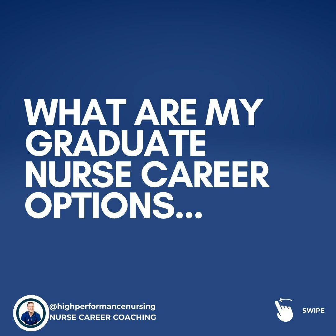 It's time to cut the BS - grad programs are not your only option! 

Swipe to learn a short list of where you can start your nursing career as a grad in 2024! 

You do not need to start in med surg in a public hospital program! 

If you haven't explored your options, I invite you to learn more by taking our Land Your Grad FREE course. 

In it, I teach you ALL of your options and where you can kick start your nursing career on your terms! 

Even if you we do break the rules of whats "traditional"! 

Comment LYG below and dive in today! 

#graduatenurse #aussienurse #rn #studentnurse #nursecoach