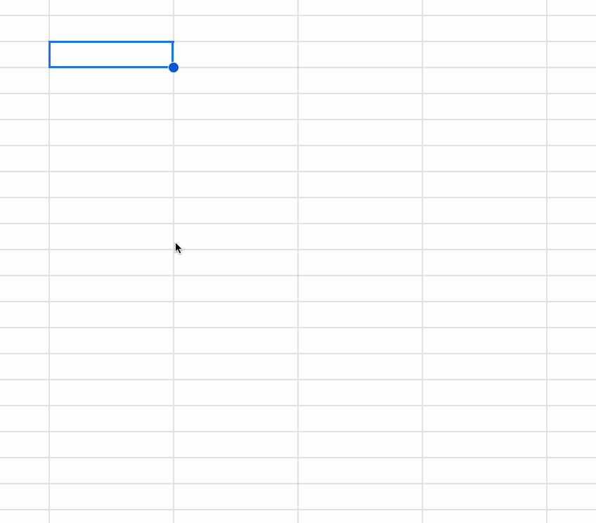 GIF showing how to add a link in Google Sheets