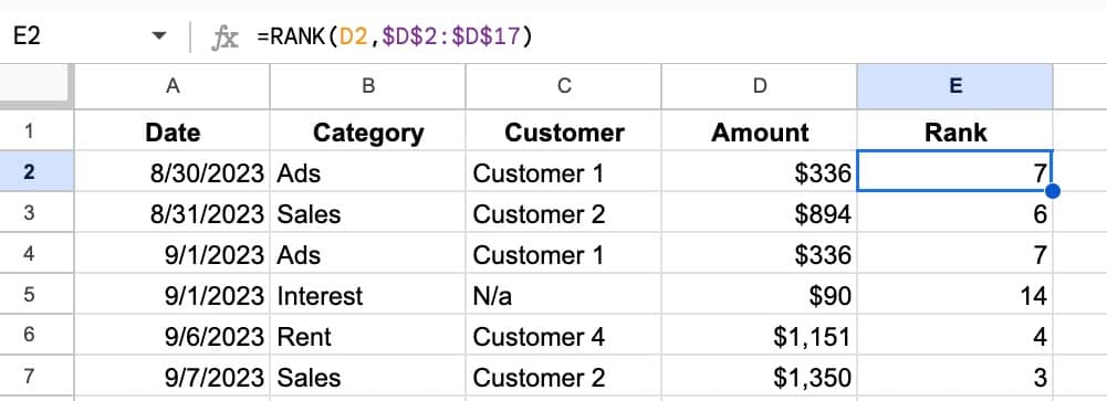 Sheets Tip 276: Find the top values 🥇🥈🥉