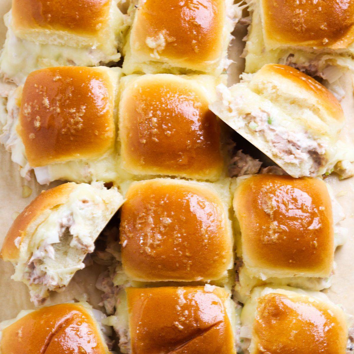 tuna melt sliders