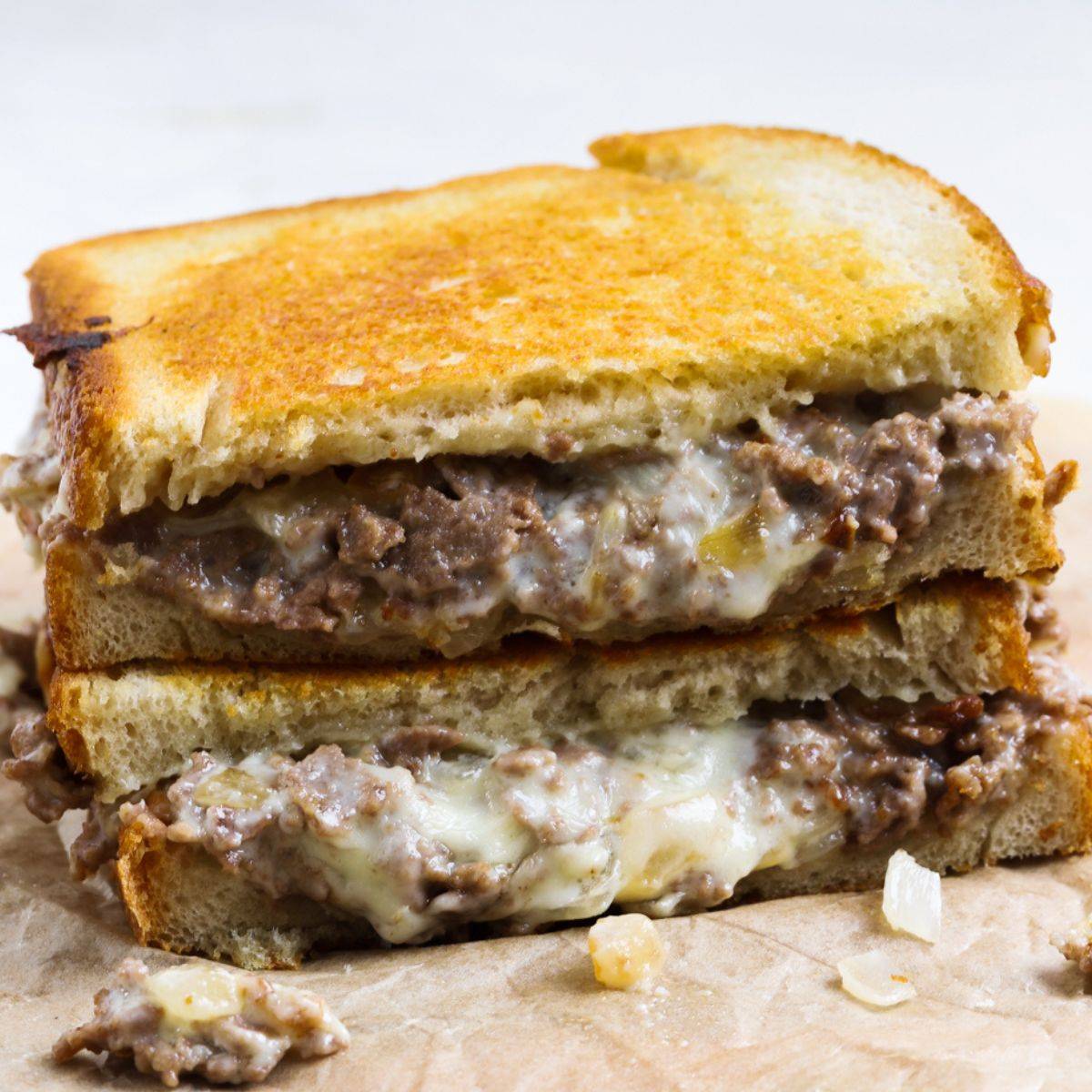 cheesesteak panini