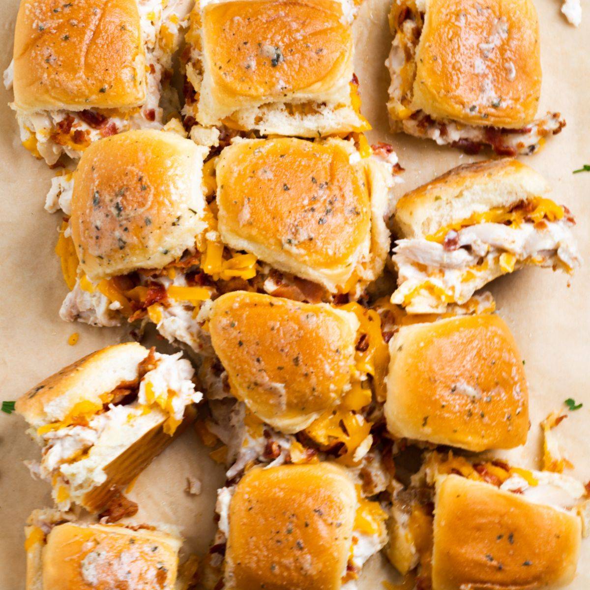 chicken bacon ranch sliders