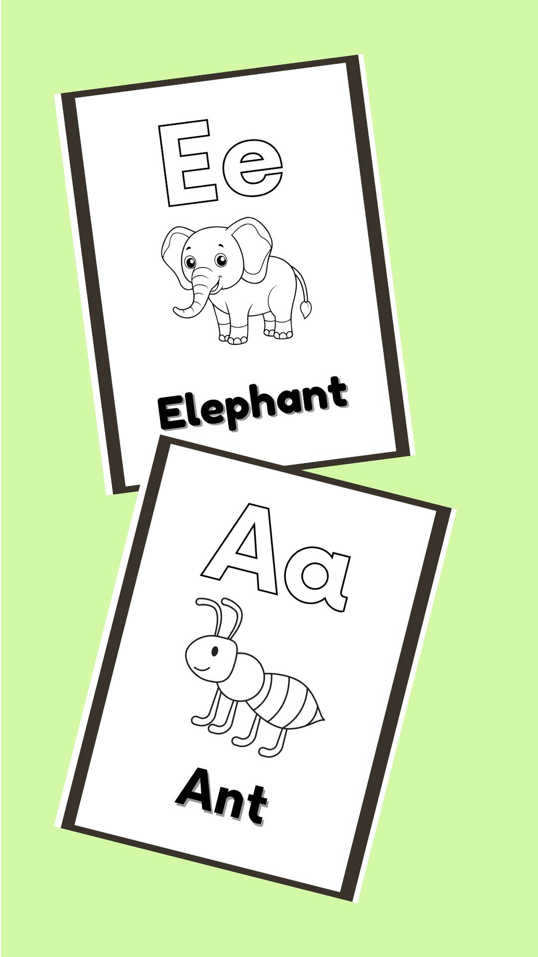 alphabet coloring pages