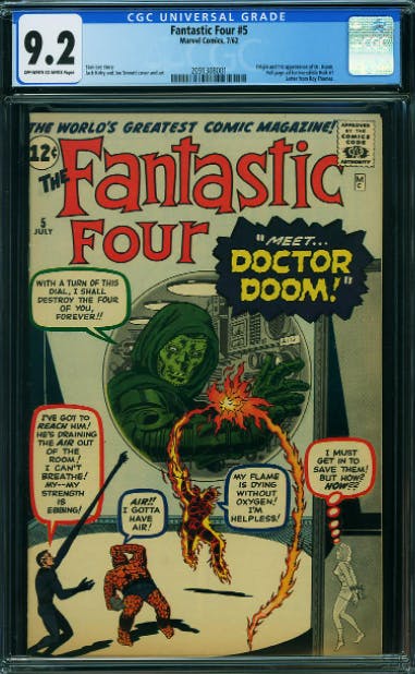 Fantastic Four #5 CGC 9.2