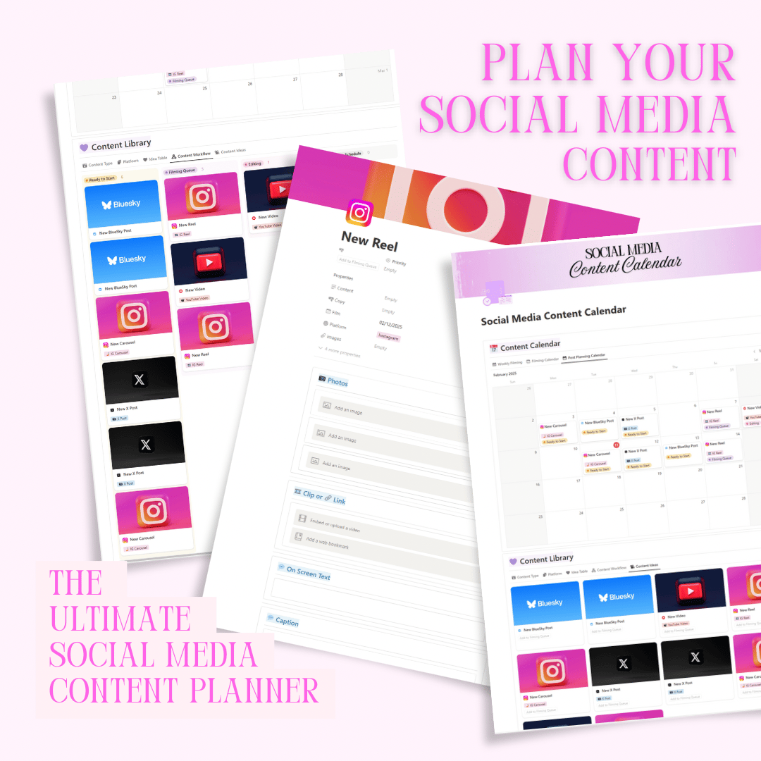 The ultimate social media content planner - plan your social media content