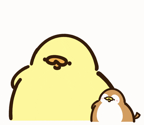 two cartoon chicks donning sunglasses
