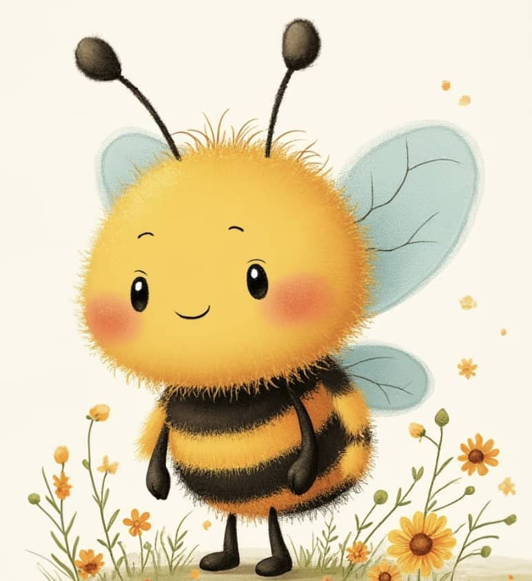 image of an adorable bumblebee