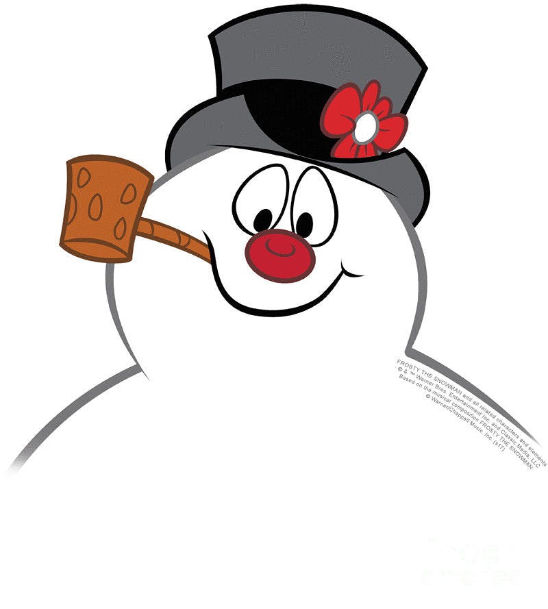 a cartoon image of Frosty the Snowman