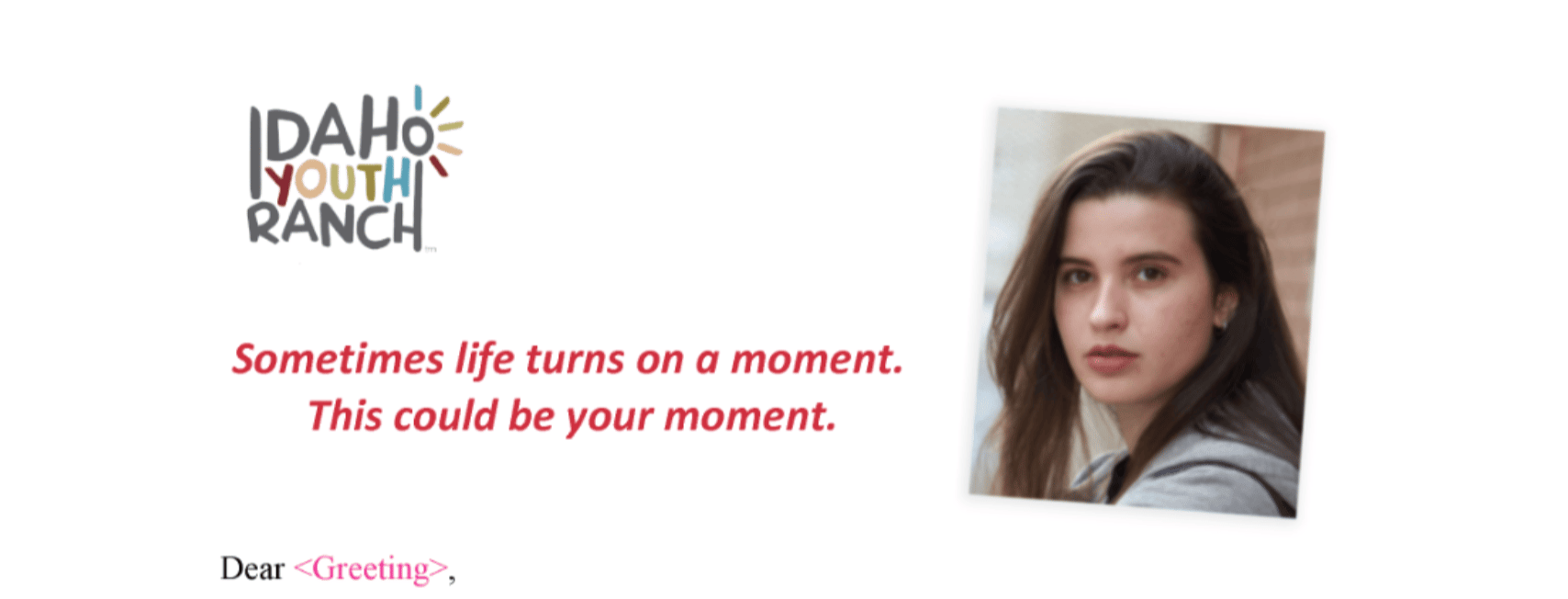 Screenshot showing Johnson Box with message: Sometimes life turns on a moment. / This could be your moment.