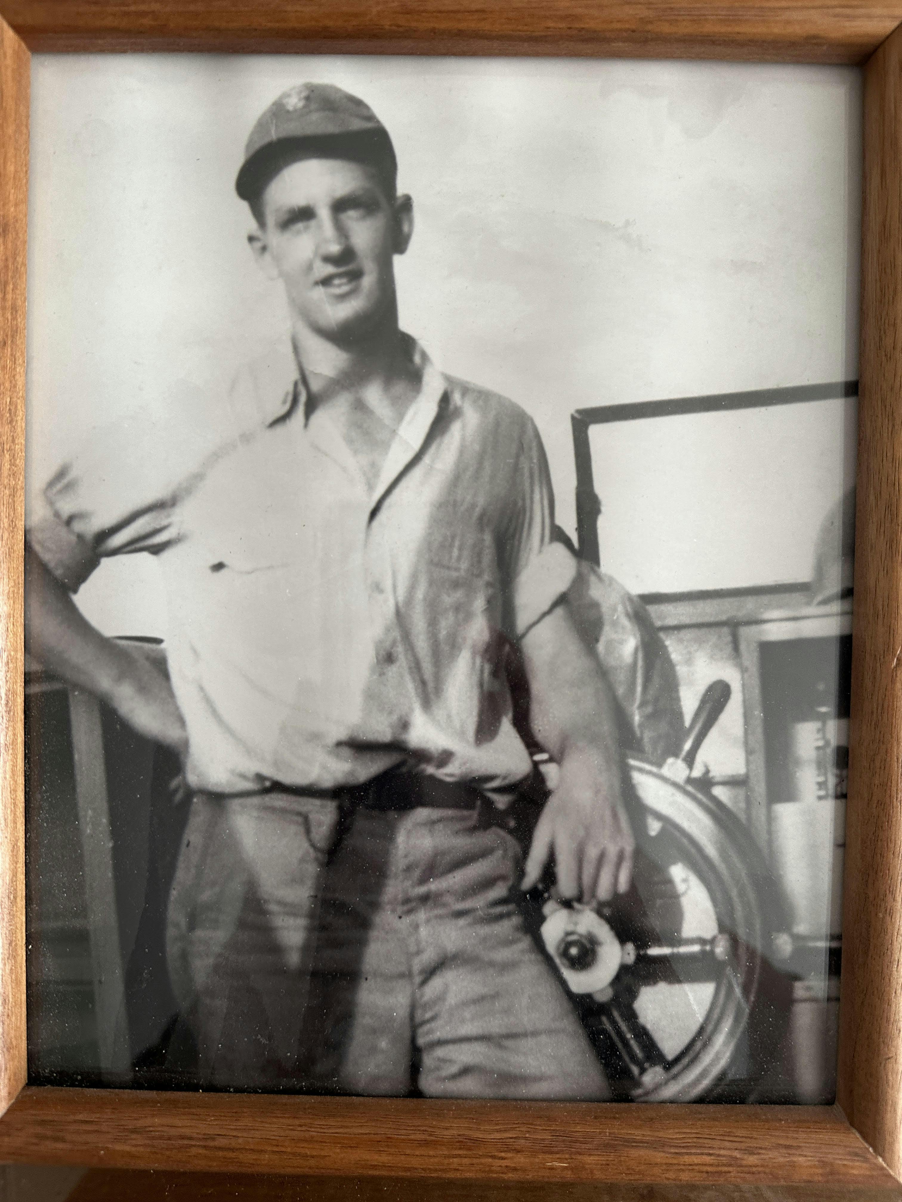 a photo of Arthur "Bud" Zwierlein in the Navy during World War II