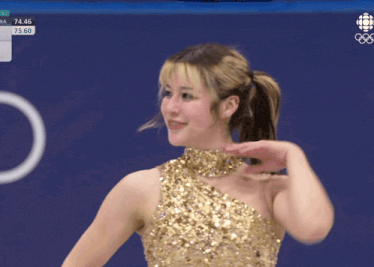 GIF of Alyssa Liu doing a hair flip