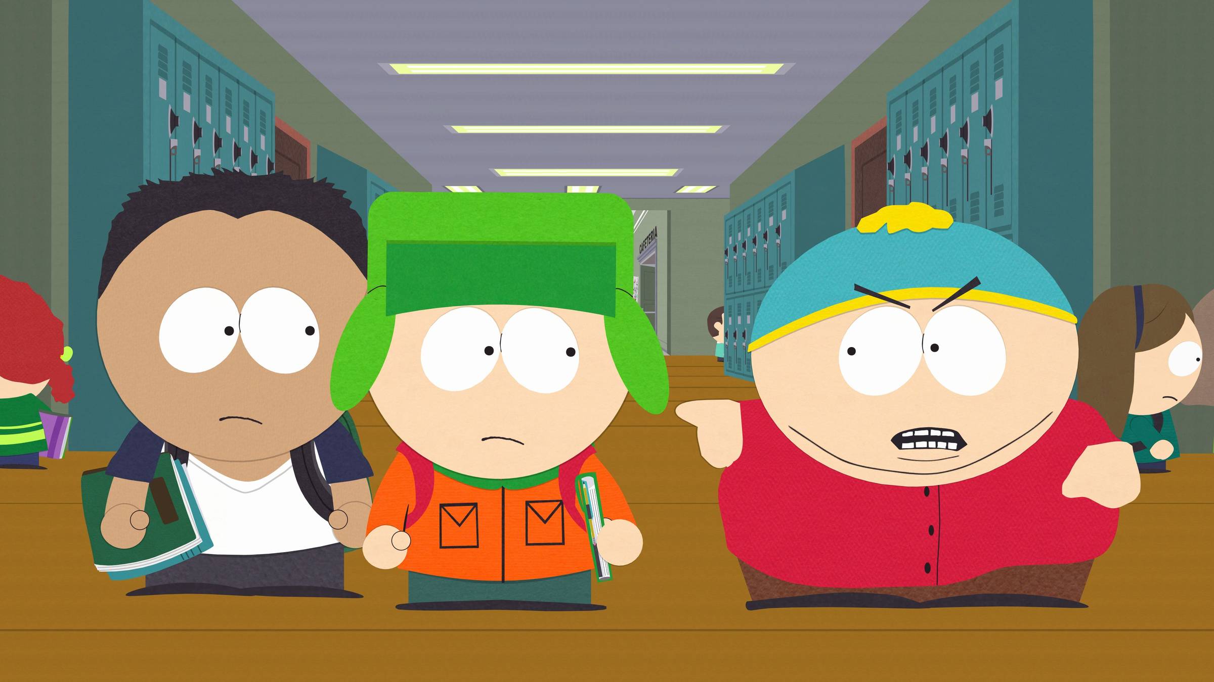 South Park boys at school