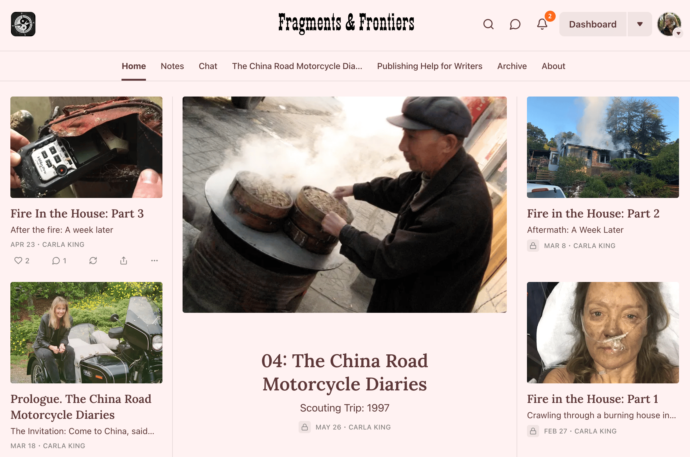 Carla King's Writing, Publishing, and Travel News