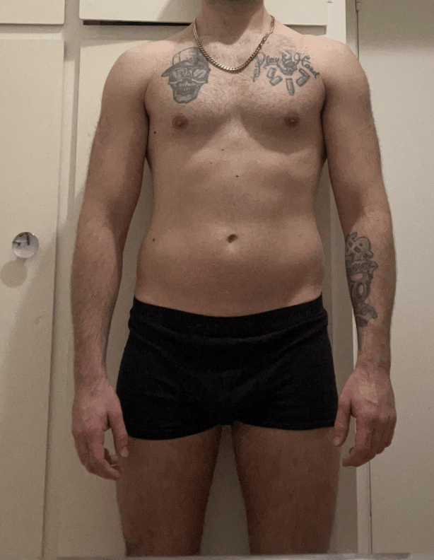 Dario before, front