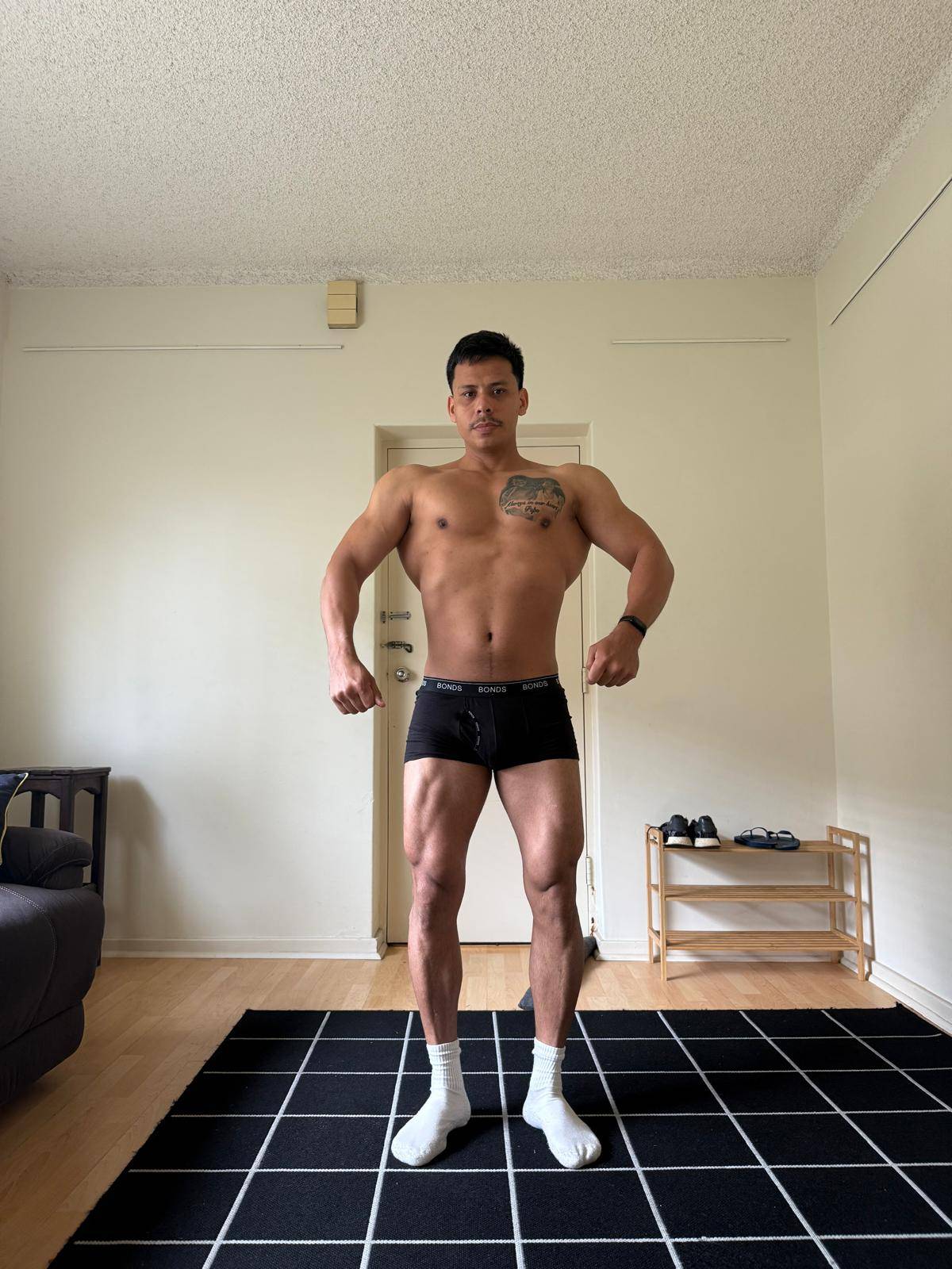 Mario during his bodybuilding prep