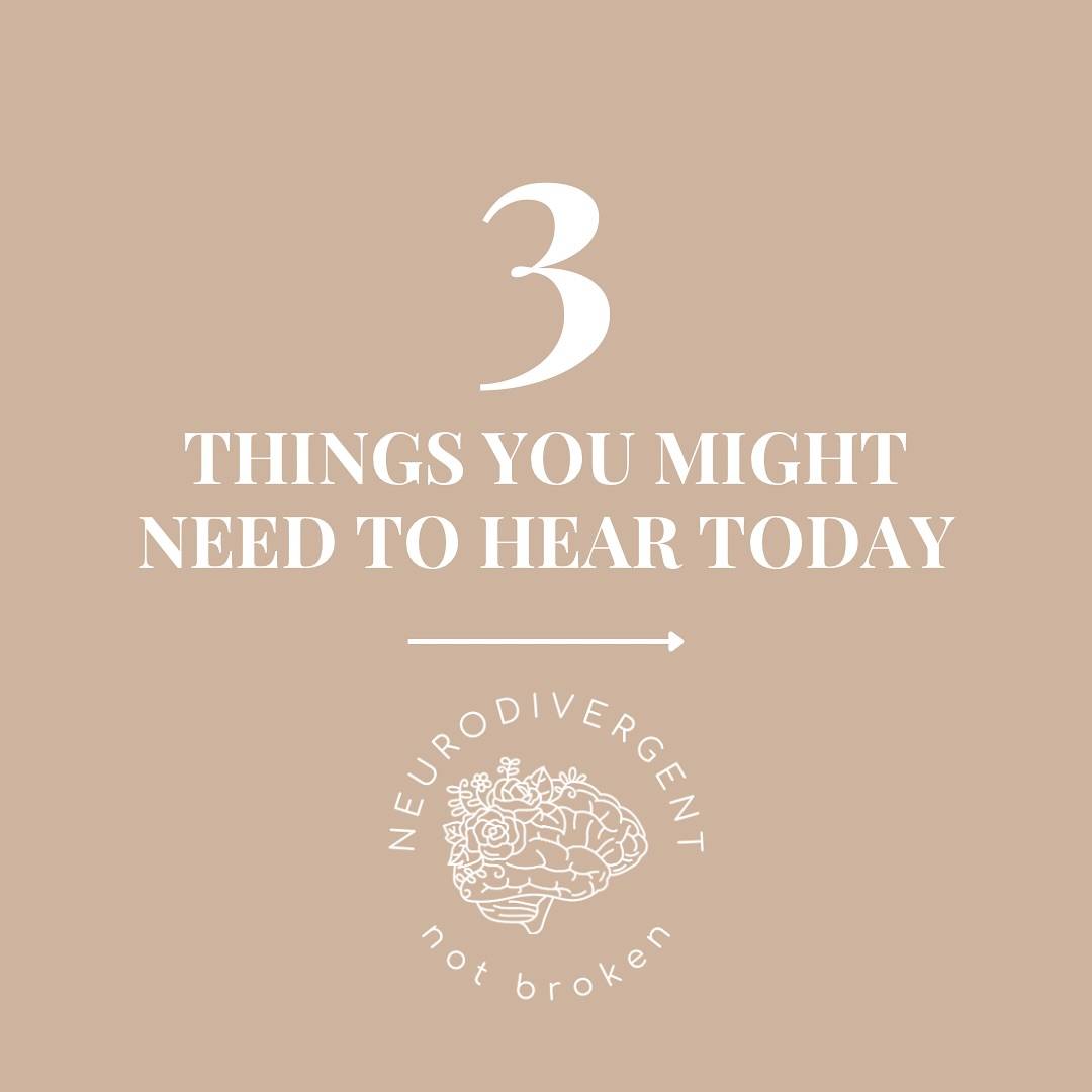 Which do you need to hear most today? #neurodivergence #neurodivergentnotbroken #neurospicy #adhd #autism #neurodivergentparenting #selfadvocacy #support #latediagnosis #selfreflection
