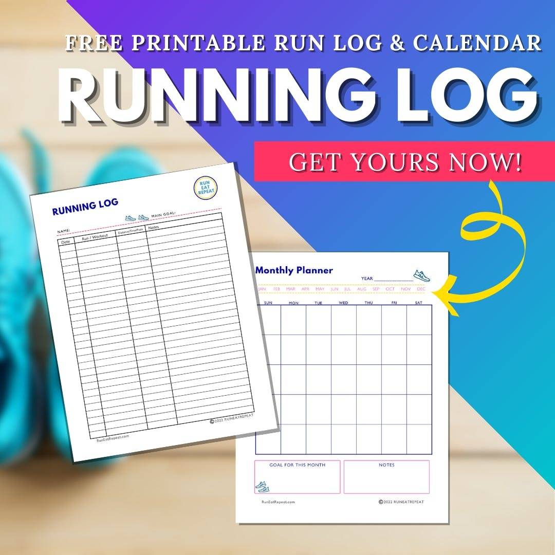 Running Log Training Calendar