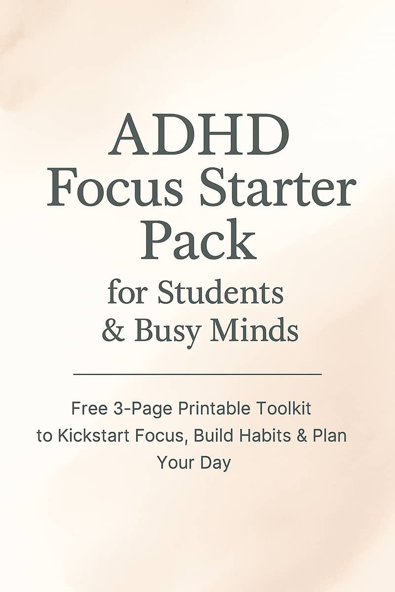 ADHD Planner Focus Starter Kit