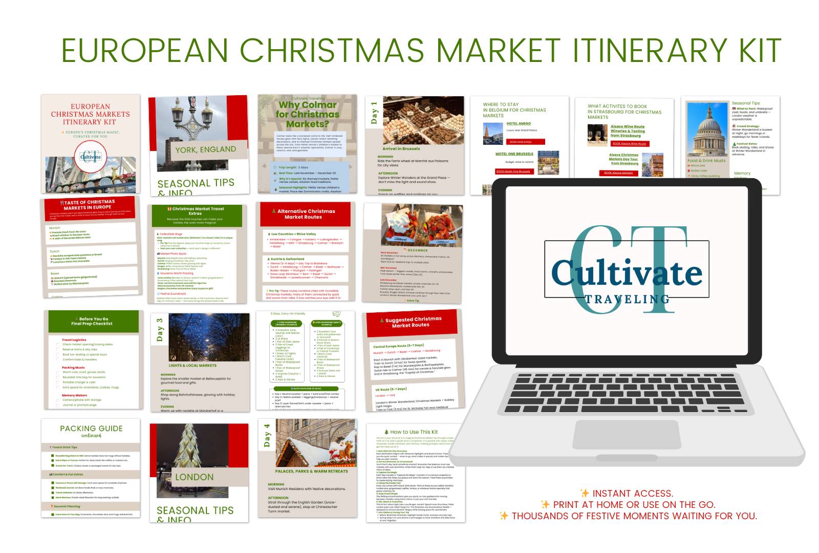 European Christmas Market Itinerary Kit