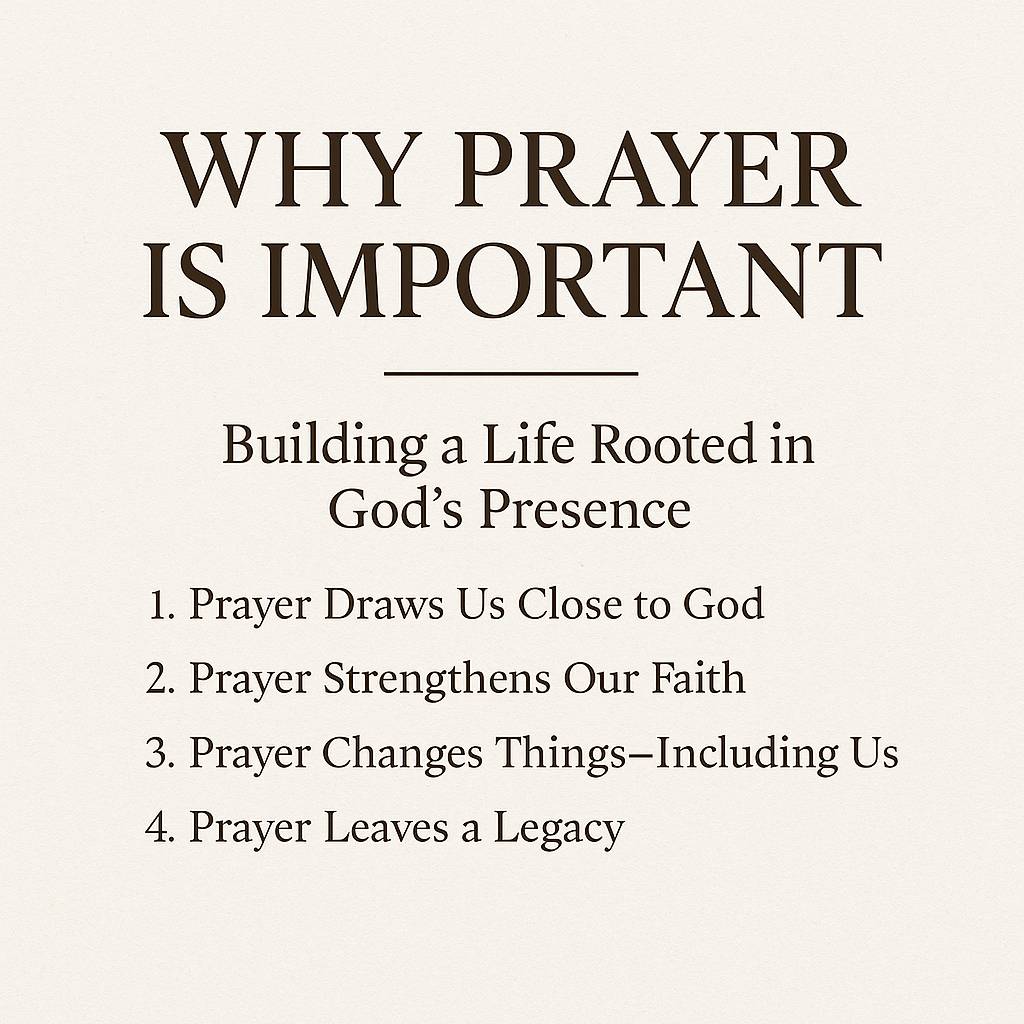 why prayer is imporant
