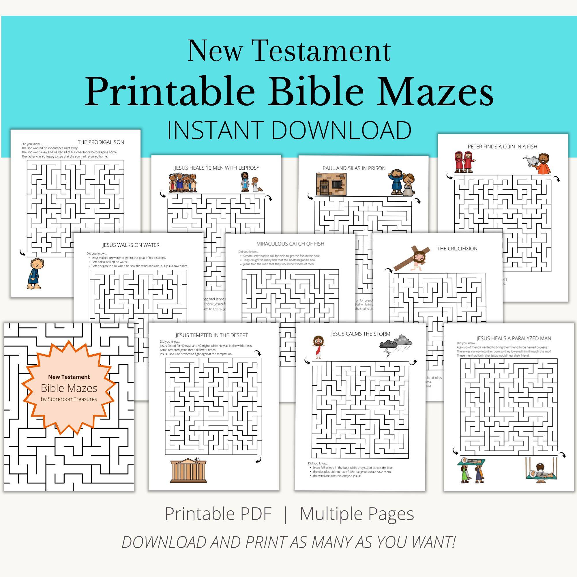 Bible Mazes - New Testament
