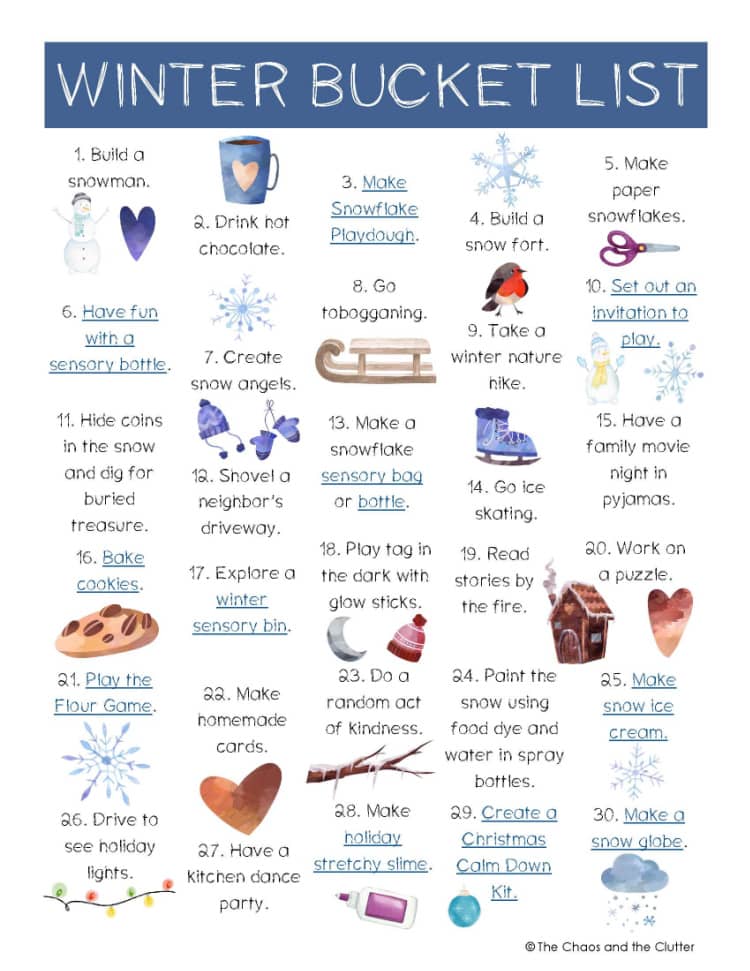 Winter Bucket List
