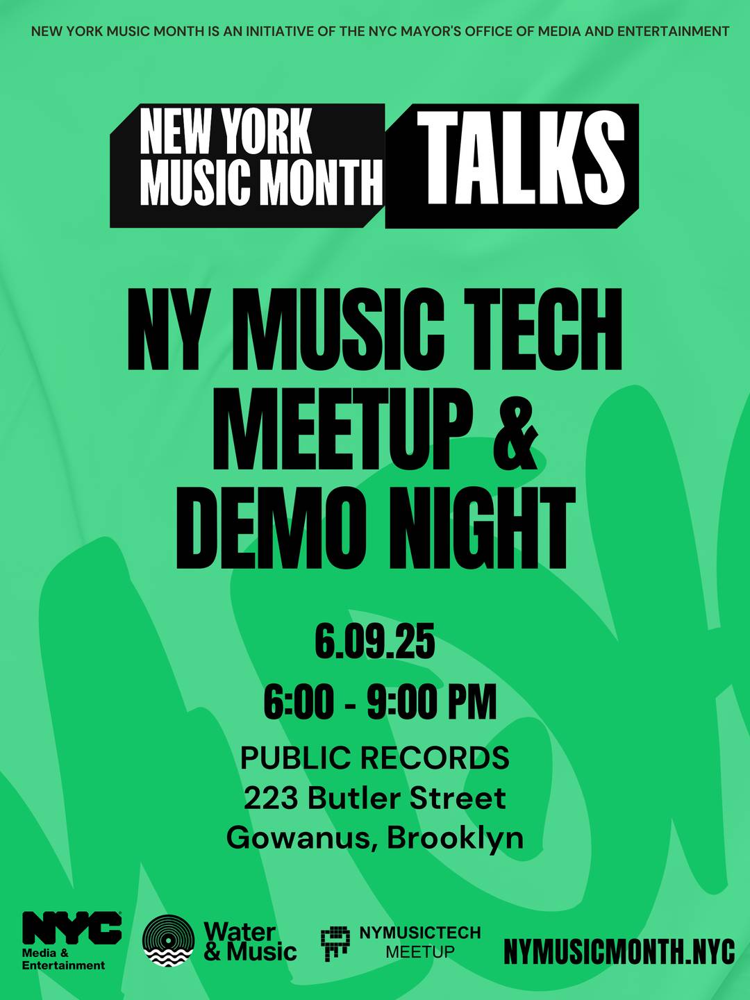 NY MusicTech Meetup & Demo Night