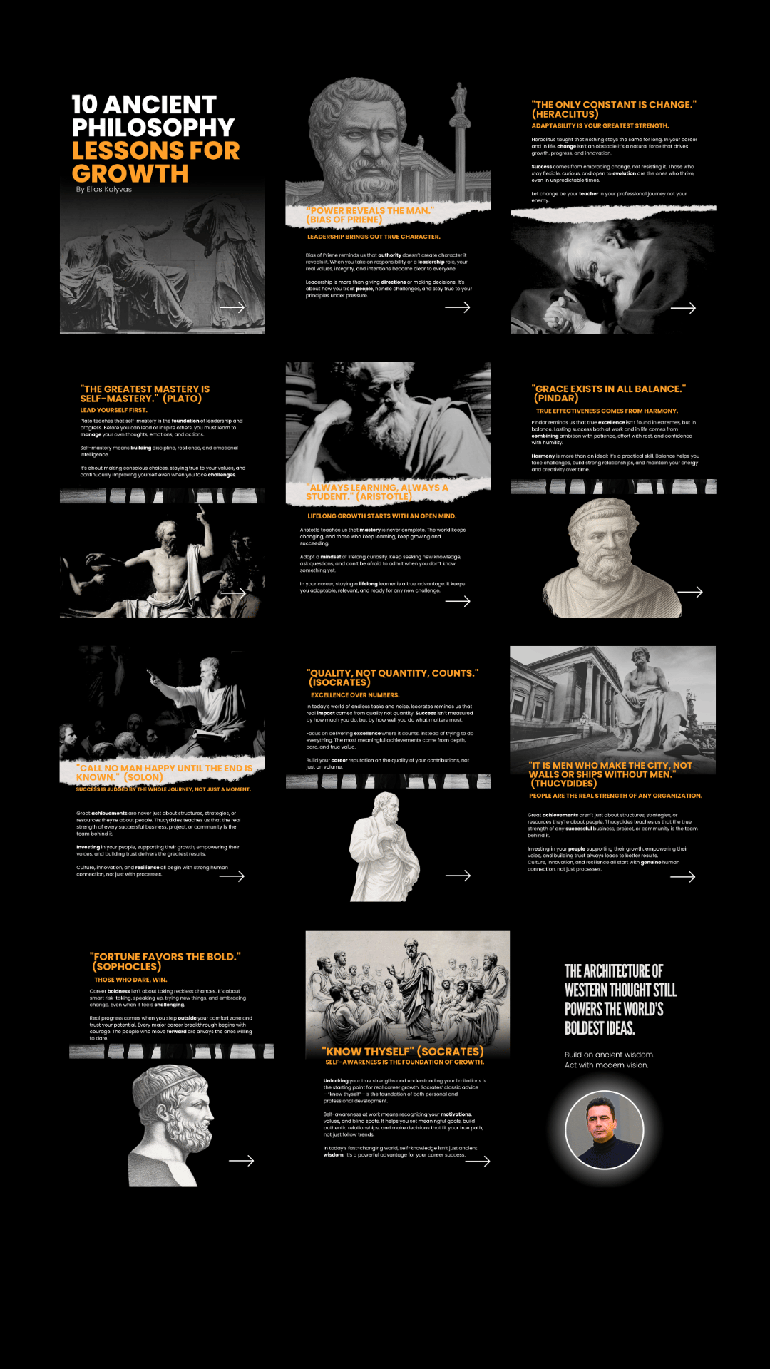 10 Ancient Philosophy Lessons for Growth