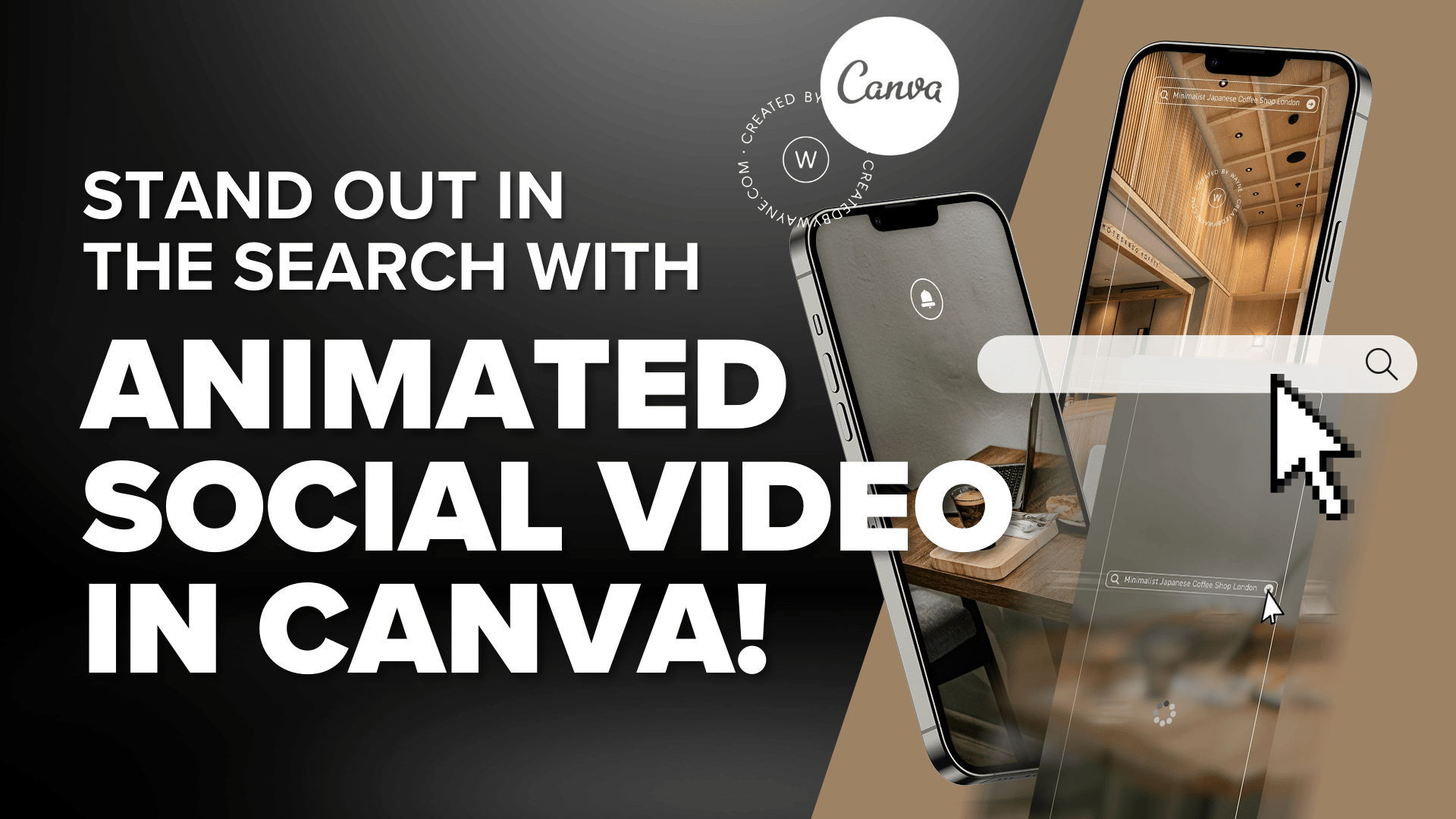 YouTube Thumbnail with the words "One idea, endless content - with Canva's new AI Tools"