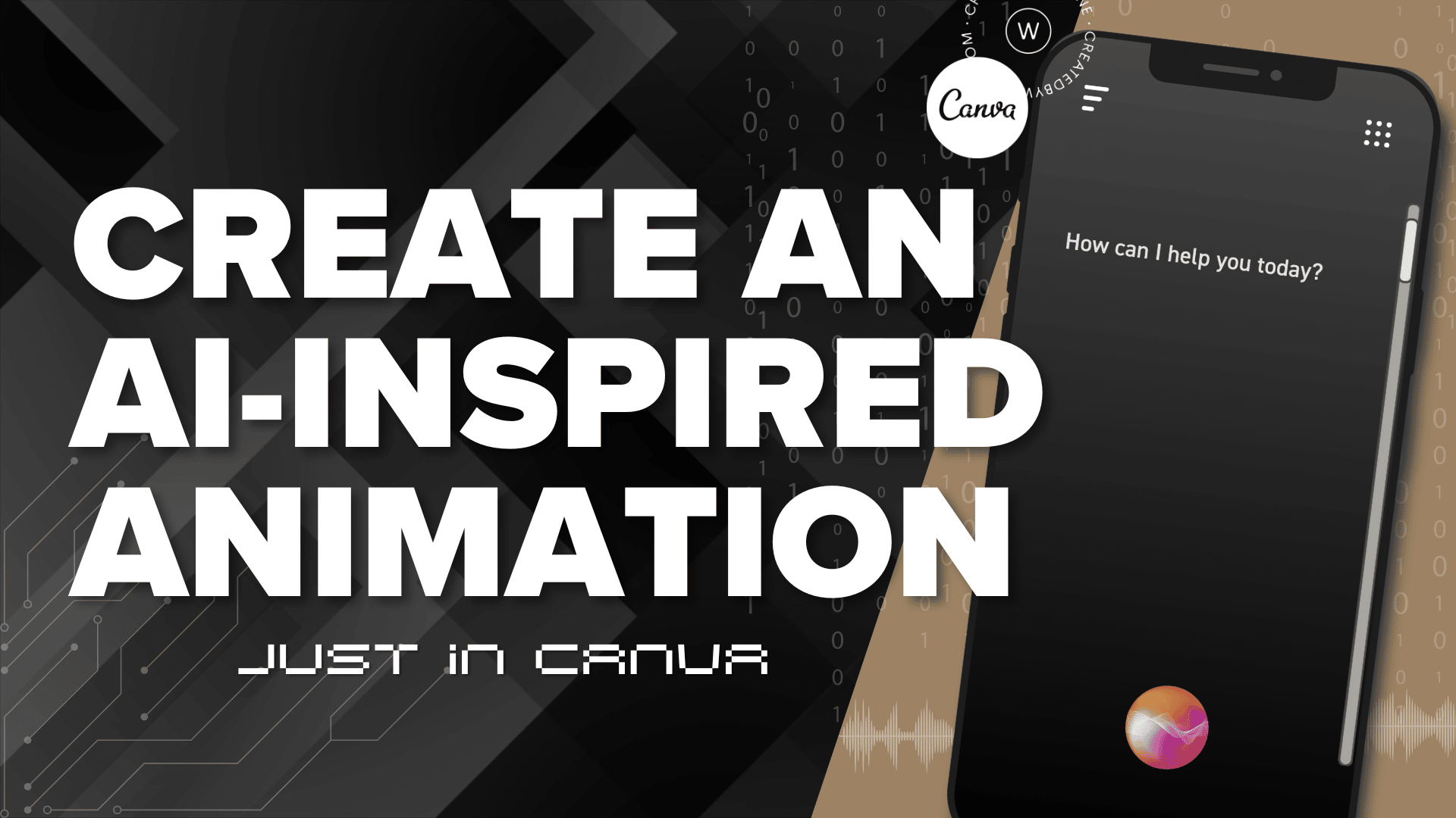 YouTube Thumbnail with the words "One idea, endless content - with Canva's new AI Tools"