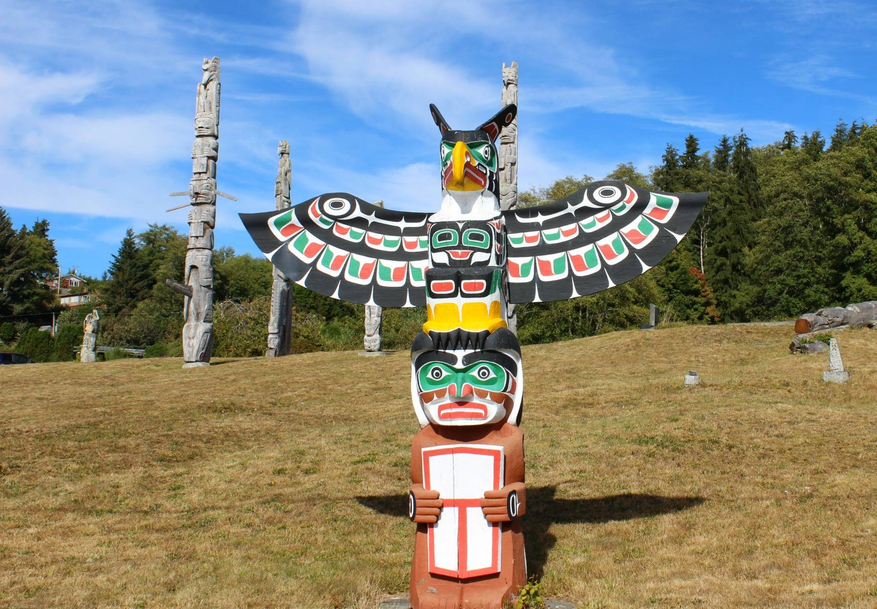 Victoria parliament buildings with ferry docked