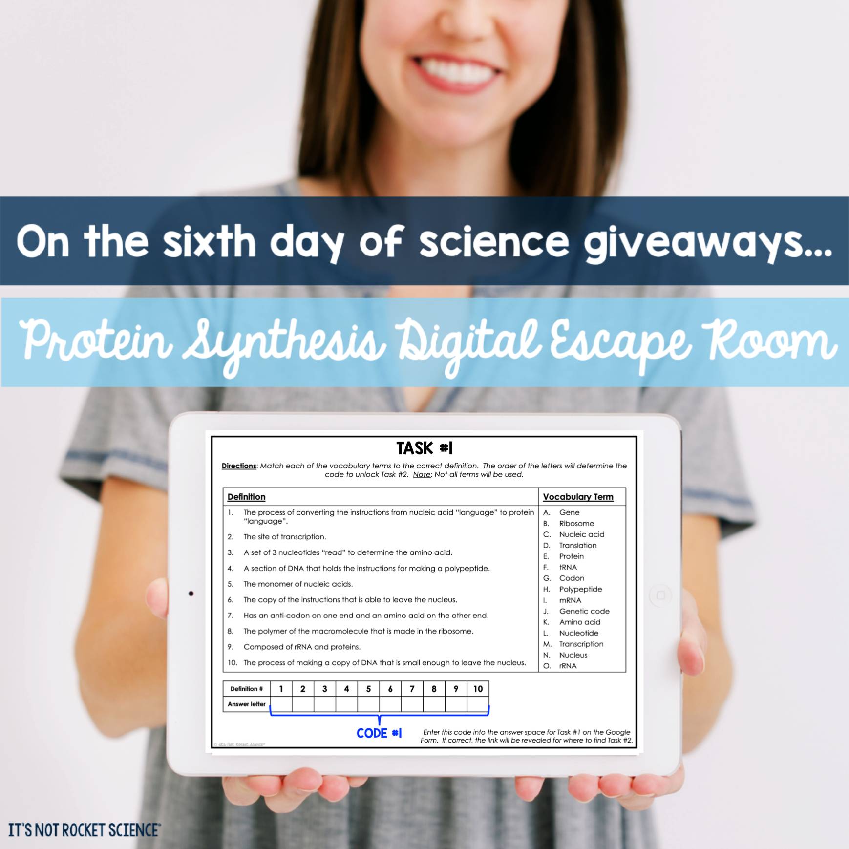 12 Days of Science Giveaways FREEBIE
