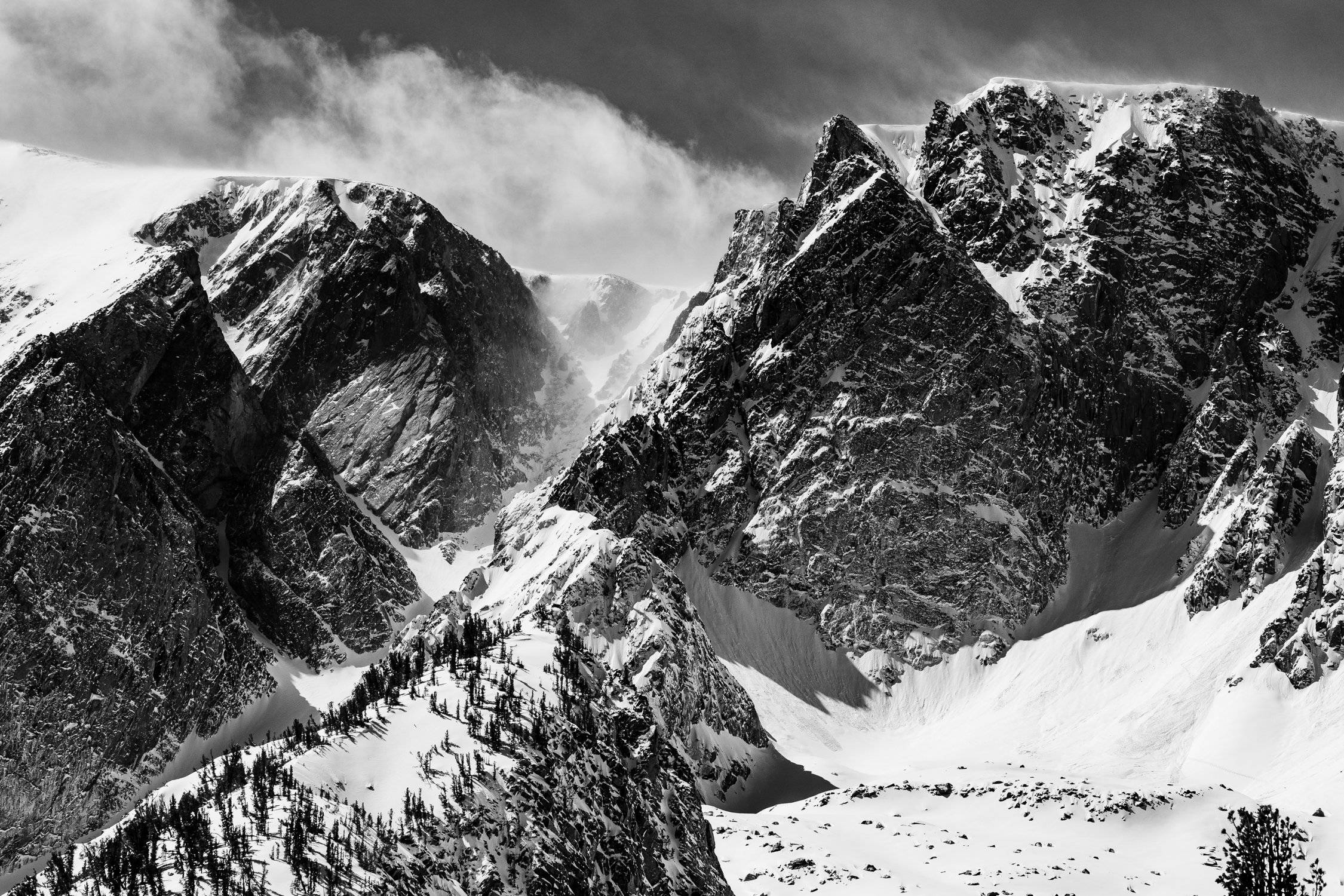 Picture of snow covered mountains