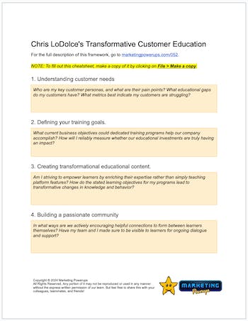 Chris LoDolce's transformative customer education