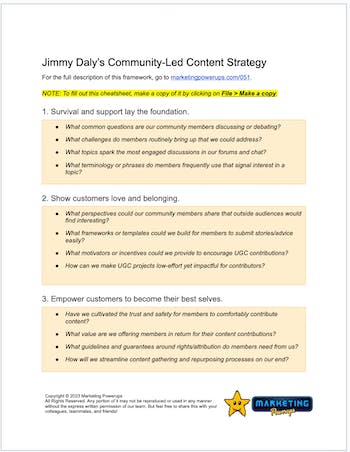 Jimmy Daly's community-led content strategy