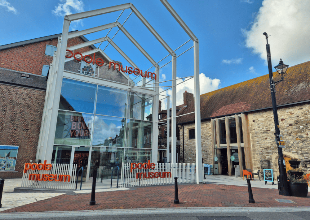 Image of Poole Museum in sunshine.  Sheela Hobden www.bluegreencoaching.com