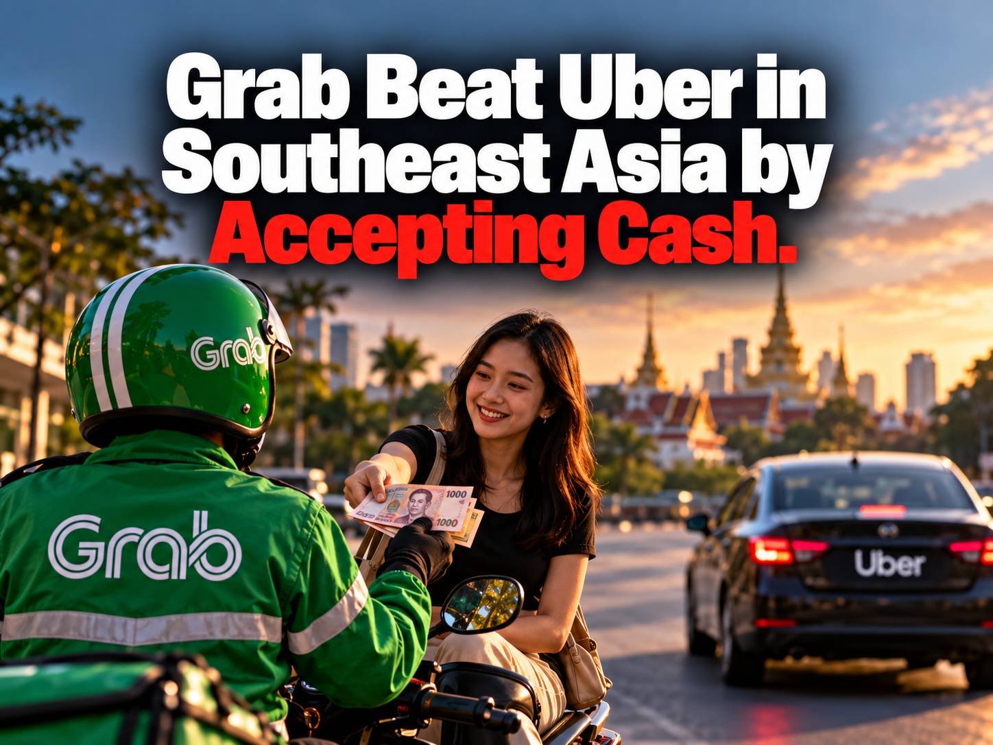 Grab beat Uber in Southeast Asia by accepting cash