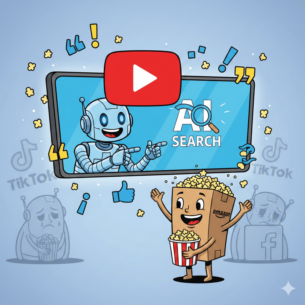 60% of searches end without clicks. YouTube dominates AI citations 200x over competitors. Discovery queries skip your site entirely. Here's what works.