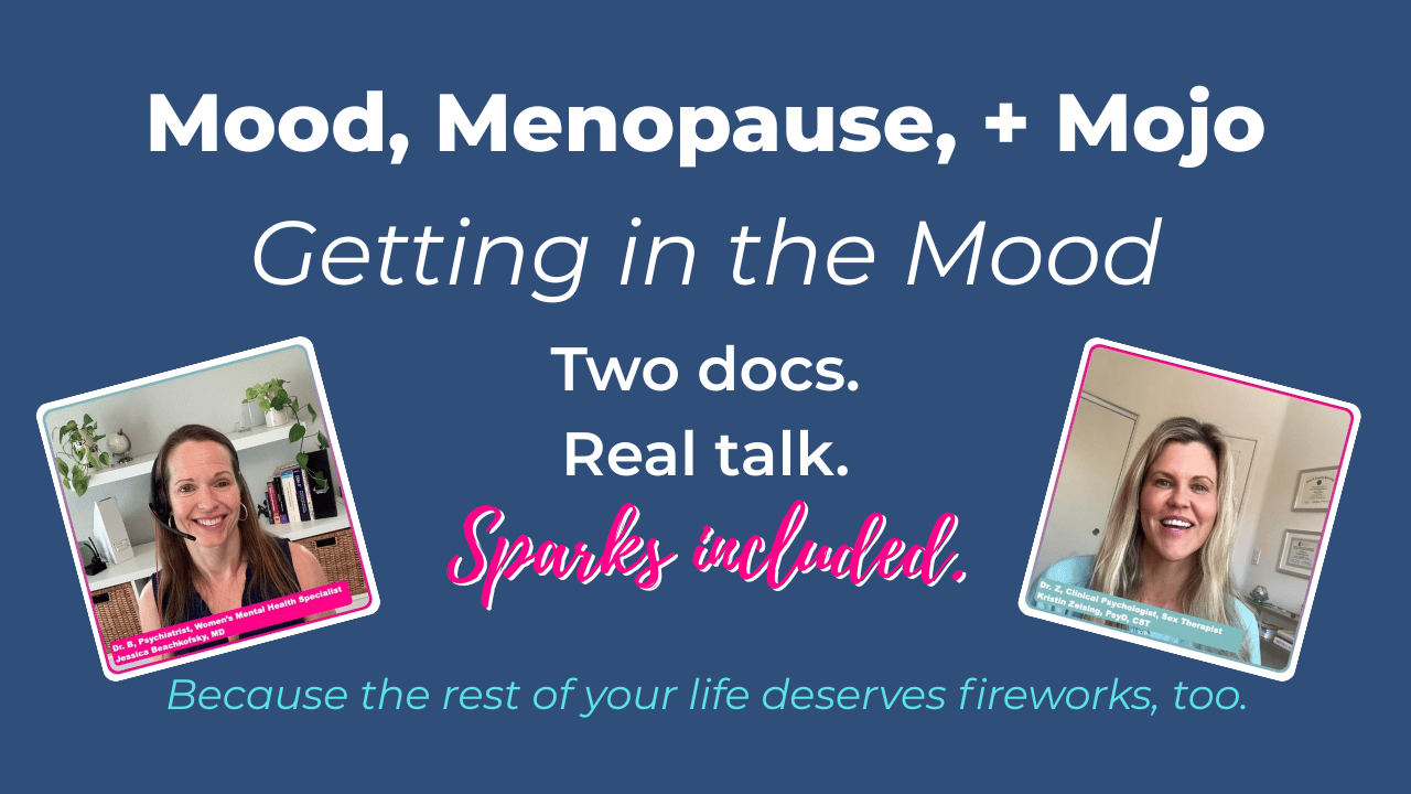 Dr. Jessica Beachkofsky perimenopause specialist talking about getting in the mood with sex therapist
