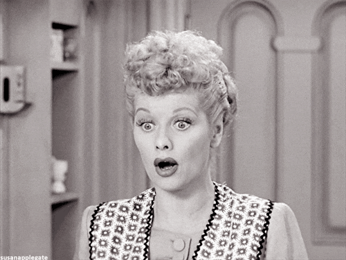 I love Lucy with surprised look