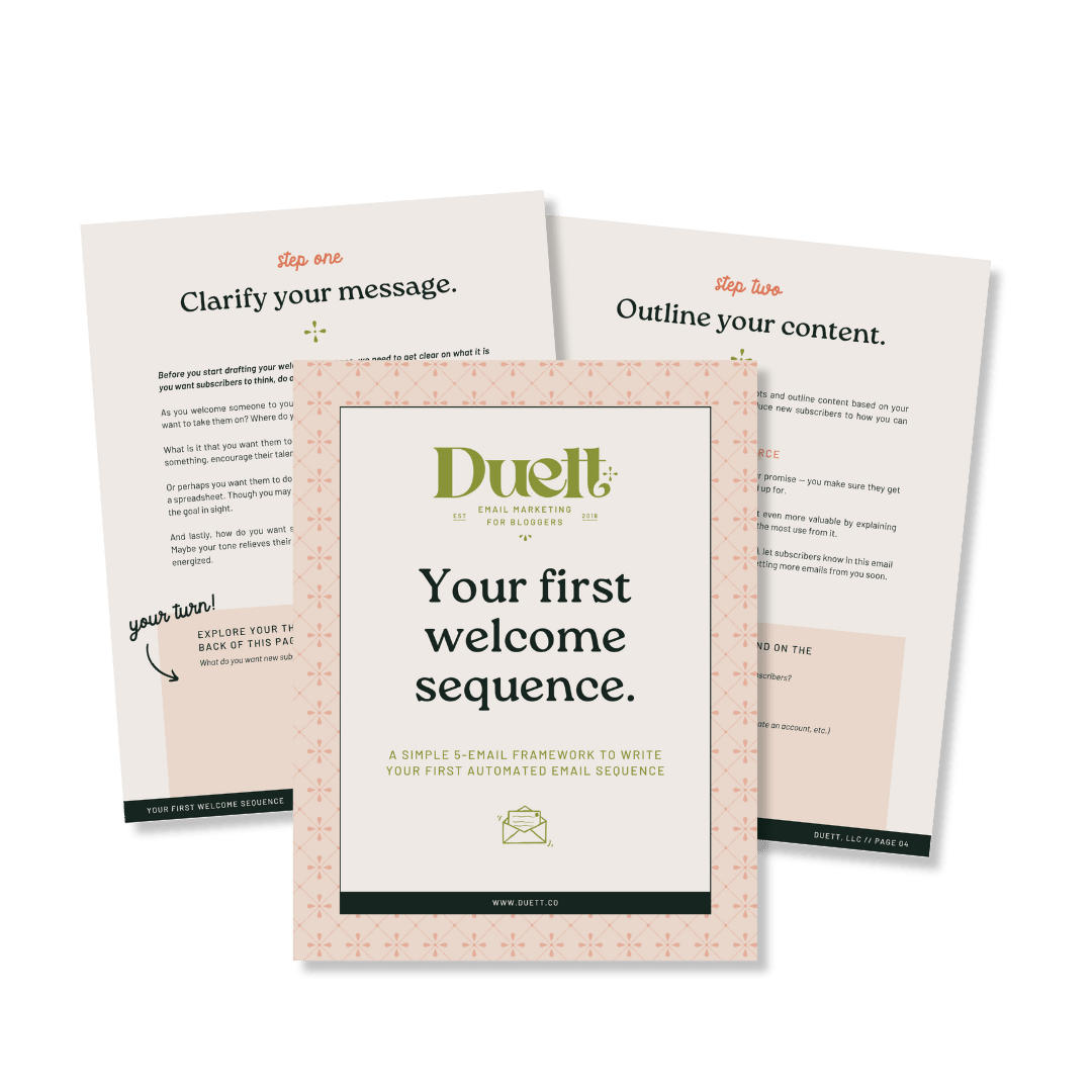 Write your first welcome sequence