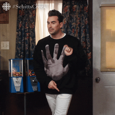 something's different Schitts creek gif with David