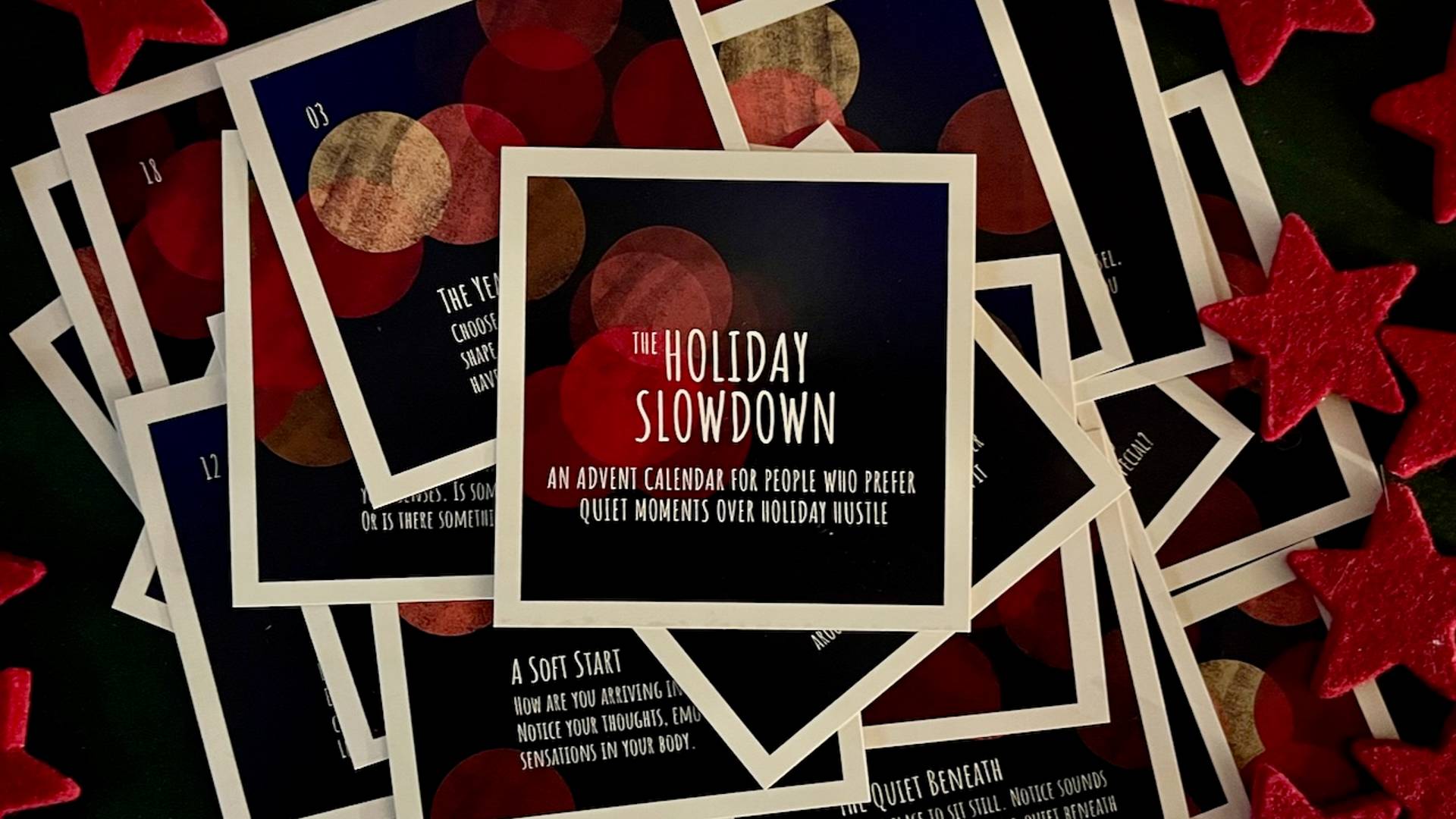 my advent calendar card deck